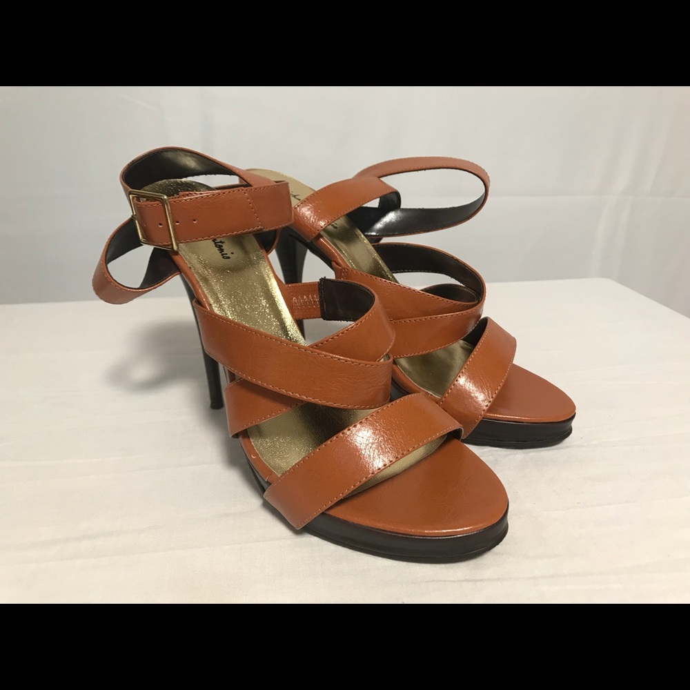 Brown Michael Antonio Strappy Heels